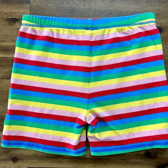 Wildflowers Back to School Roygbiv Tab Shorts Rainbow Striped Knit 14 - Picture 4 of 7